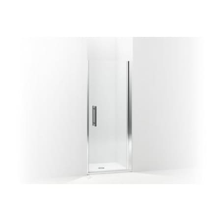 Sterling 5699-34S-G05 Finesse Peak Frameless Pivot Shower Door with Clear Glass, 34.5-in W x 67-in H, Silver